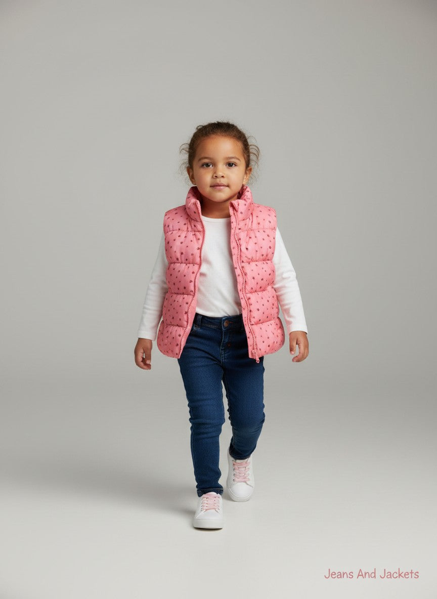 Doudoune sans manches matelassée rose - Lupilu - 5-6 ans (116cm)