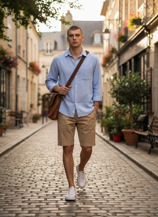 Short / Bermuda classique marron clair homme - Monoprix - Taille 50