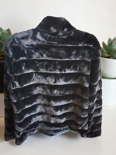 Blouson en fausse fourrure - Freda Collection - Noir - T4