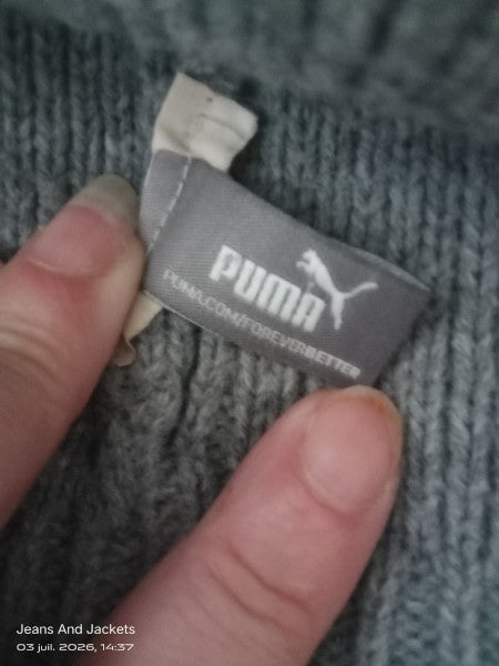 Bonnet côtelé Puma gris anthracite "SINCE 1948" - Excellent état