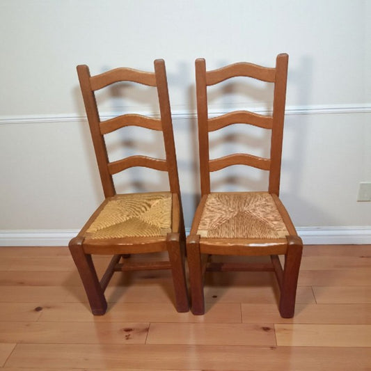 Lot de 2 chaises en chêne