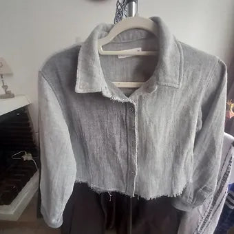 Cropped Shirt Top
