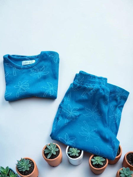 🌴 Ensemble Été Minnie Minors – Vert & Palmiers (18-24 mois)
