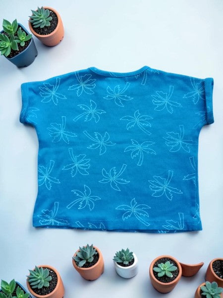 🌴 Ensemble Été Minnie Minors – Vert & Palmiers (18-24 mois)