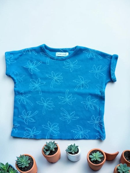 🌴 Ensemble Été Minnie Minors – Vert & Palmiers (18-24 mois)