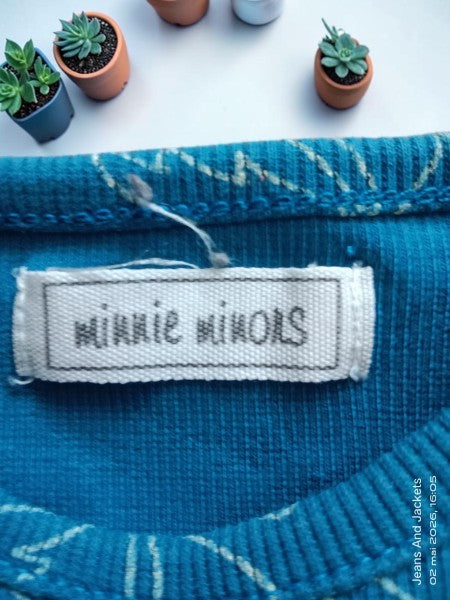 🌴 Ensemble Été Minnie Minors – Vert & Palmiers (18-24 mois)