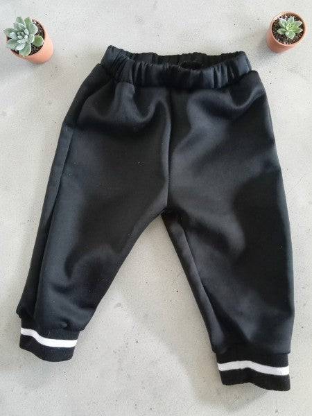 Ensemble Sport 2 pièces Noir & Blanc - 9 mois (74cm)