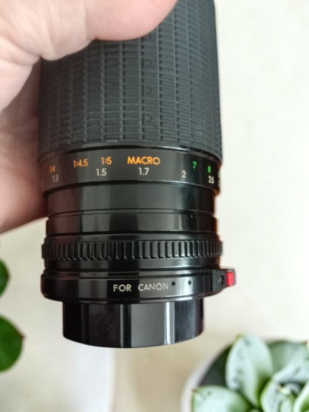 Lot Accessoires Photo Canon FD - 2 Objectifs Sigma Zoom + Flash Braun Vintage & Sacoche