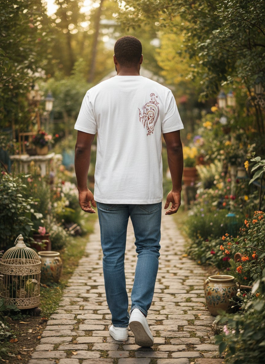 T-shirt Blanc "Huahine" – Style Évasion – Taille XXL