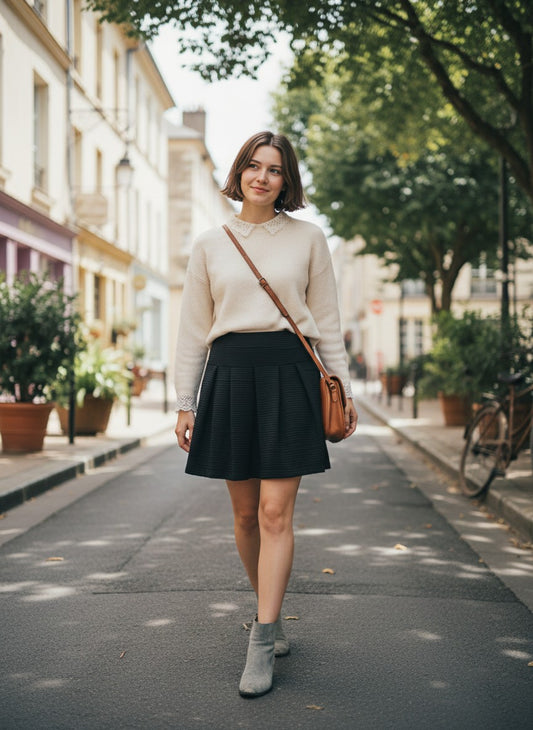 Jupe Noire Classique Haute Élasticité – H&M