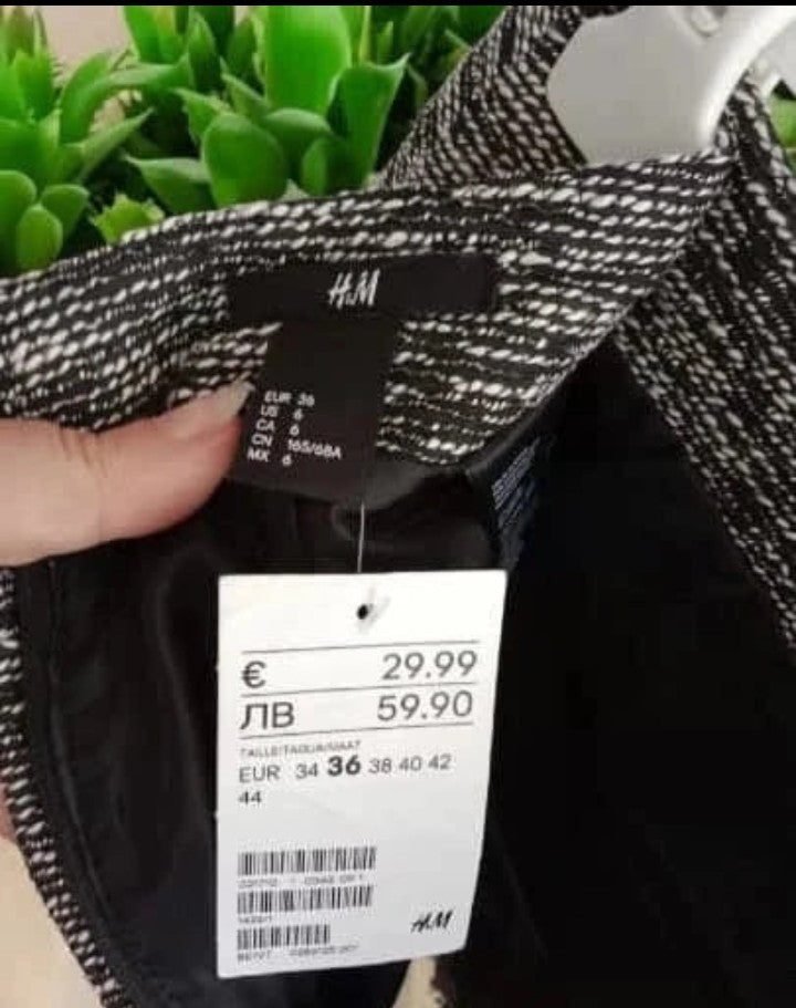 🏷️ NEUVE AVEC ÉTIQUETTE – Jupe chic bicolore H&M – Taille 36