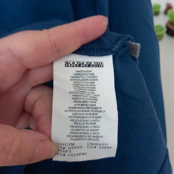 Polo Homme Manches Longues NAPAPIJRI – Bleu Roi – Taille L/XL