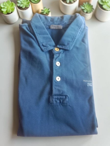 Polo Homme Manches Longues NAPAPIJRI – Bleu Roi – Taille L/XL