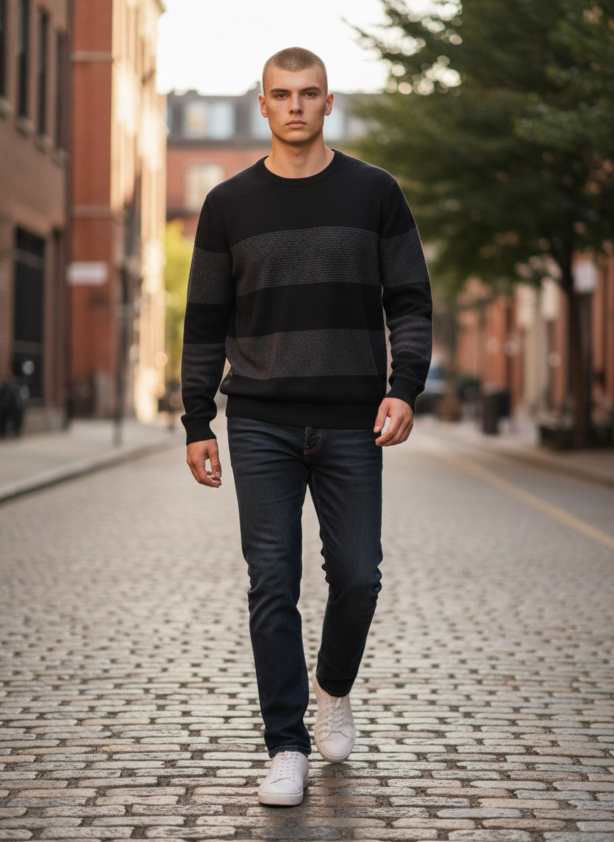 Pull Eden Park – Élégance & Confort (Gris et Bleu)