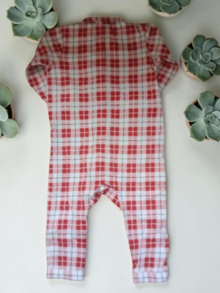 Pyjama Bébé H&M - Rouge à Carreaux Tartan - 100% Coton - 2/3 Ans (98cm)