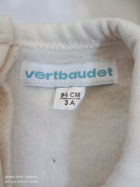 Pyjama Velours Vertbaudet "Câlin Safari" Lion – 3 Ans (94 cm)