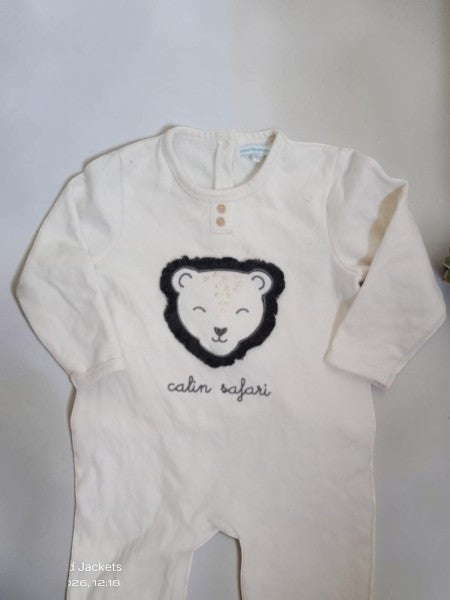 Pyjama Velours Vertbaudet "Câlin Safari" Lion – 3 Ans (94 cm)