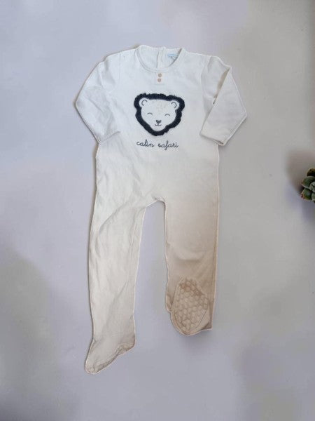 Pyjama Velours Vertbaudet "Câlin Safari" Lion – 3 Ans (94 cm)