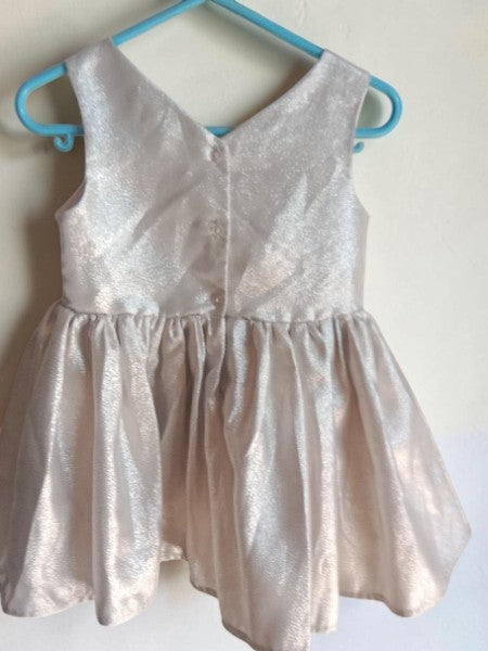 Robe cérémonie argentée H&M 2 ans / 92 — Baptême Mariage