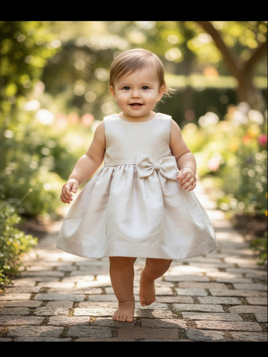 Robe cérémonie argentée H&M 2 ans / 92 — Baptême Mariage