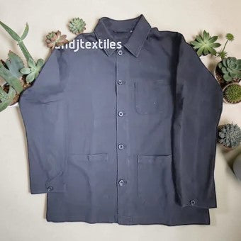Surchemise / Chemise Épaisse UNIQLO Bleu Marine – Style Casual Chic