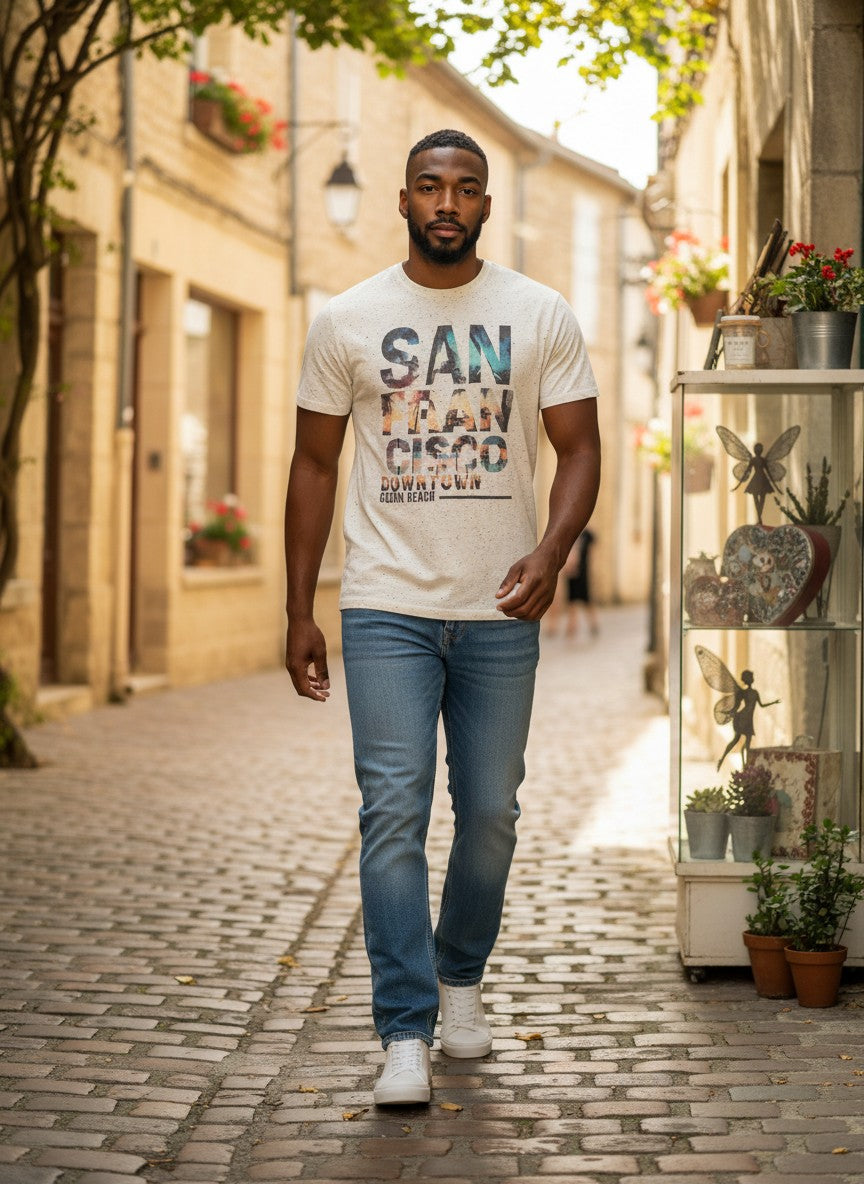 🏄‍♂️ T-shirt Graphique "San Francisco Ocean Beach" — Jules — Taille M
