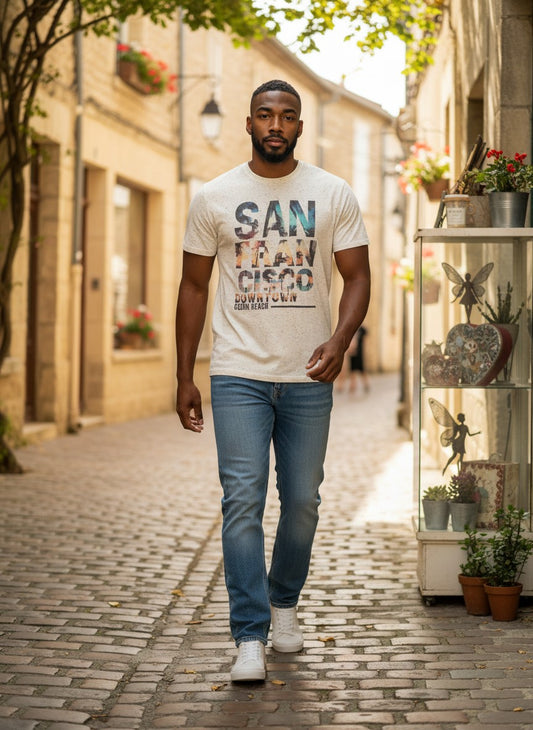 🏄‍♂️ T-shirt Graphique "San Francisco Ocean Beach" — Jules — Taille M