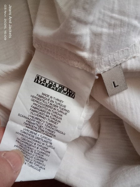 T-shirt Napapijri - Blanc Essentiel
