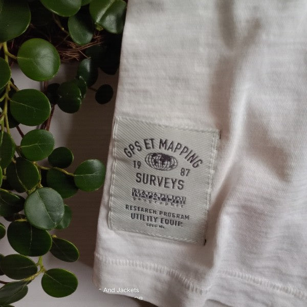T-shirt Napapijri - Blanc Essentiel