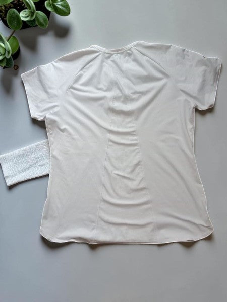 🏃‍♀️ T-shirt de Sport Nike Femme Blanc (Taille XL) - Confort & Performance ✨