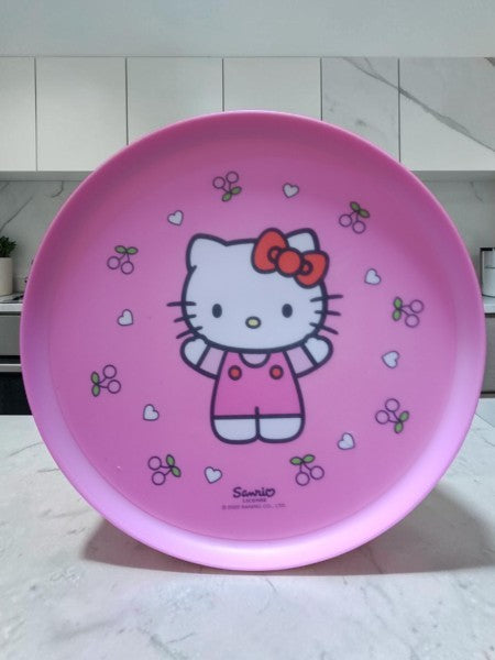 Assiette Enfant Hello Kitty Rose Sanrio — Bon état