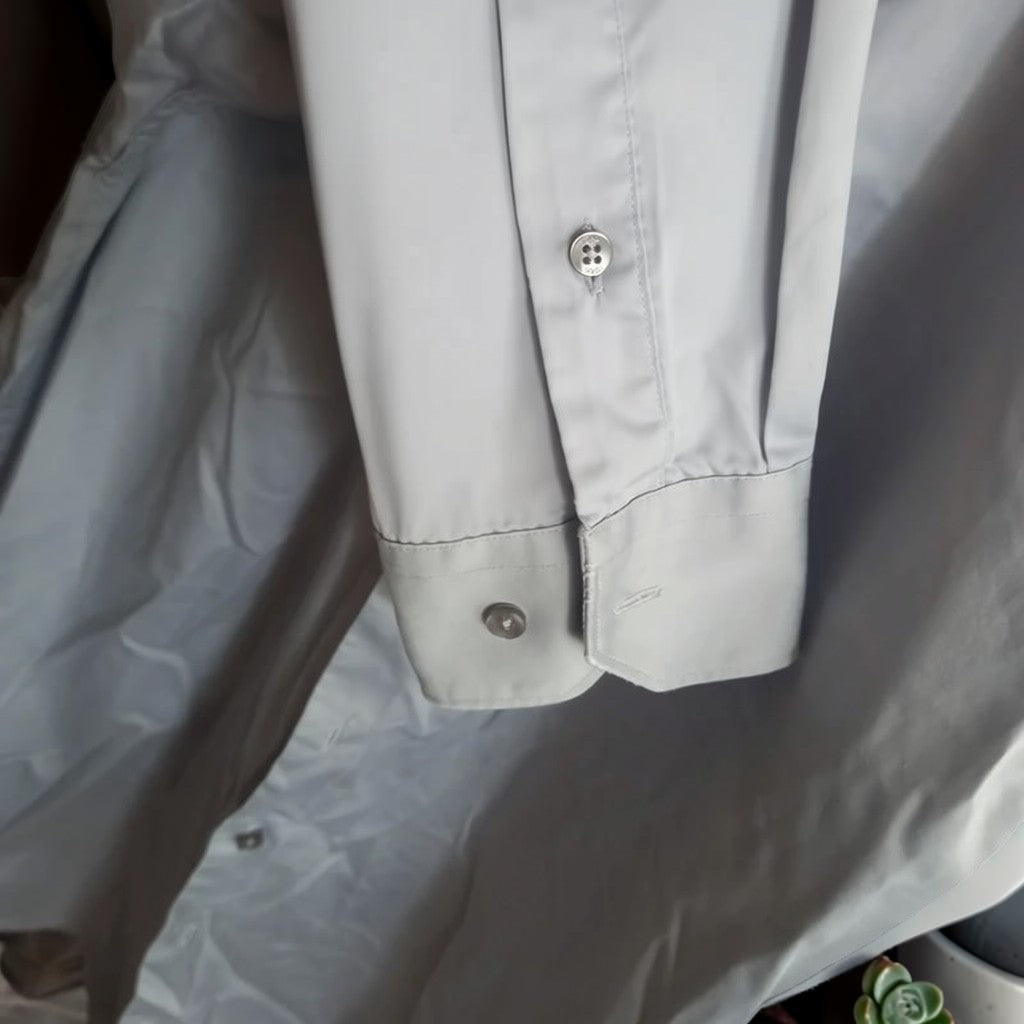 Chemise IZAC en Satin de Coton Compact – Élégance & Confort