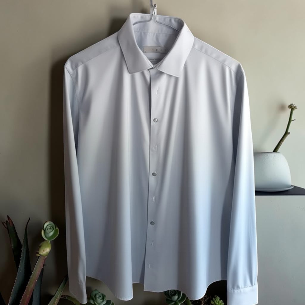 Chemise IZAC en Satin de Coton Compact – Élégance & Confort