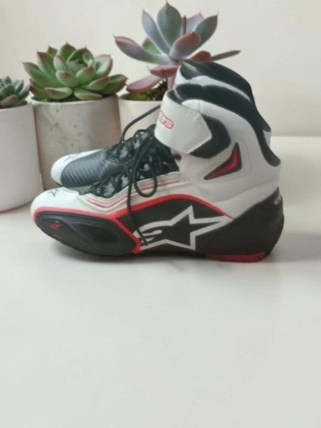 Baskets Karting Alpinestars Tech-1 K - Taille 39 - Noir/Rouge/Blanc
