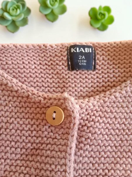 Gilet en maille rose - Kiabi - 2 ans (92cm) - 3€