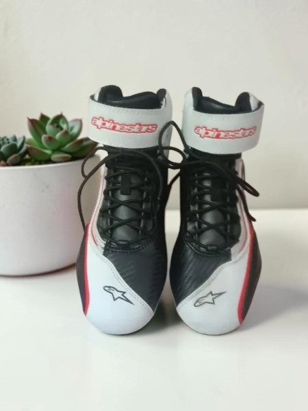 Baskets Karting Alpinestars Tech-1 K - Taille 39 - Noir/Rouge/Blanc