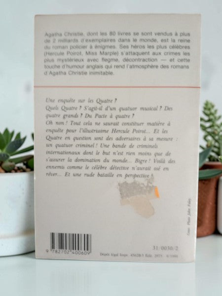 Livre Roman Policier "Les Quatre" - Agatha Christie (Hercule Poirot)