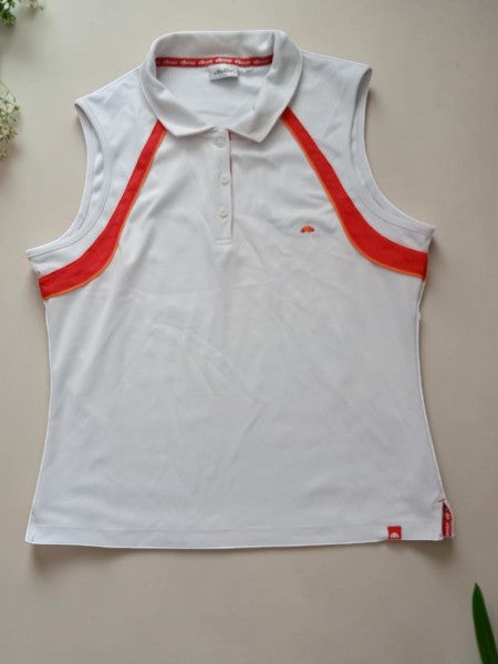 🎾 Polo Vintage Ellesse Italia – Look Tennis Rétro (Taille XL) 🇮🇹