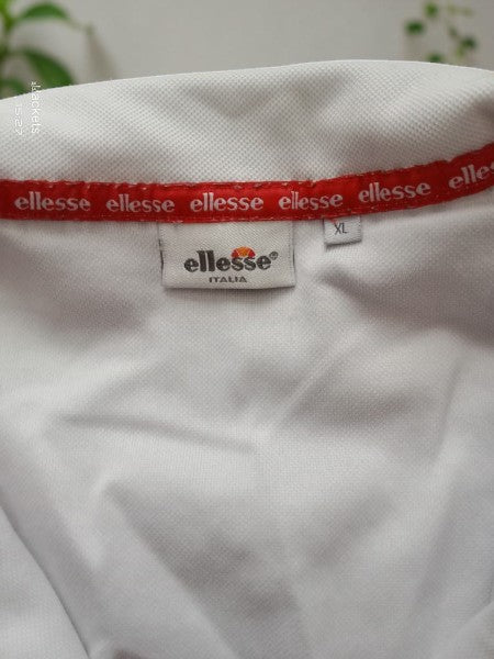🎾 Polo Vintage Ellesse Italia – Look Tennis Rétro (Taille XL) 🇮🇹