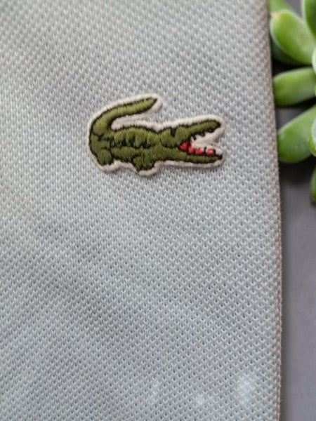 🐊 Polo Vintage "Chemise Lacoste" – Bleu Ciel