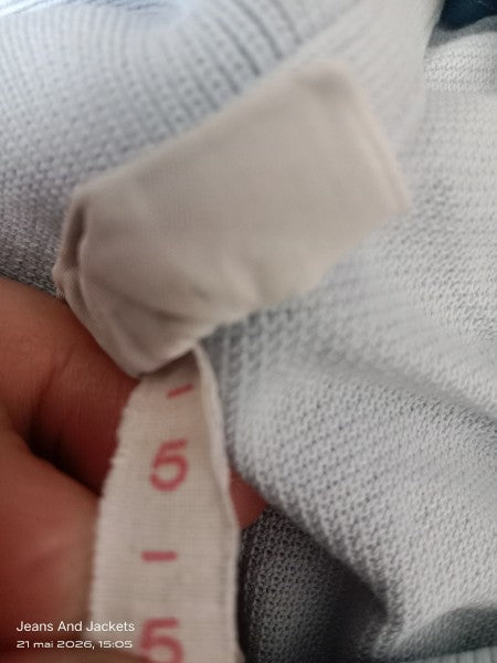 🐊 Polo Vintage "Chemise Lacoste" – Bleu Ciel